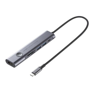 hbLOXe[V USB Type-C ON/OFFXCb`t HDMI 4K/60Hz USB PD100WΉ USB 5Gbps J[h[_[ P[ǔ^ oC ^ USB-5TCHCP17GM TTvC
