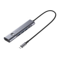 ドッキングステーション USB Type-C 画面ON/OFFスイッチ付き HDMI 4K/60Hz USB PD100W対応 USB 5Gbps ケ…