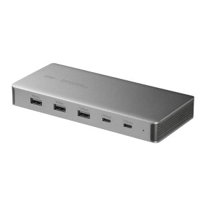 �h�b�L���O�X�e�[�V���� 2��� 4K 10-in-1 USB-C�ڑ� PD100W�[�d HDMI×2 USB-A×5 USB-C×2 �����u���^ �V���o�[ USB-CVDK21 �T�����T�v���C