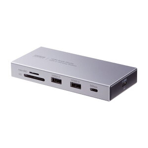 �h�b�L���O�X�e�[�V���� Type-C 10-in-1 HDMI 1��� 4K/60Hz PD�}���[�d SD�J�[�h���[�_�[ LAN MAC�A�h���X�p�X�X���[ �R���p�N�g �P�[�u�����E�� USB-CVDK22 �T�����T�v���C