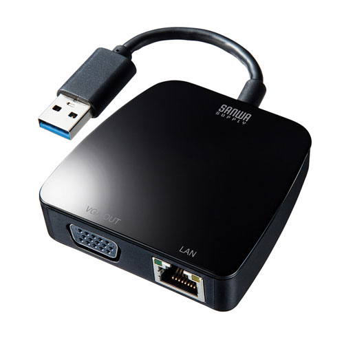 USB-CVU3VL1 高級ブランド 送料無料 品質のいい 変換アダプタ USB3.1-VGA LAN変換 デュアルモニタ ギガビット対応