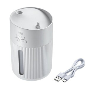 USB������ ��� �����g�� �ォ�狋�� ��e�� 400ml �É� ���^ USB���d�� ���R��h�~ LED���C�g �^�C�}�[ �I�t�B�X �f�X�N �z���C�g USB-TOY103W �T�����T�v���C
