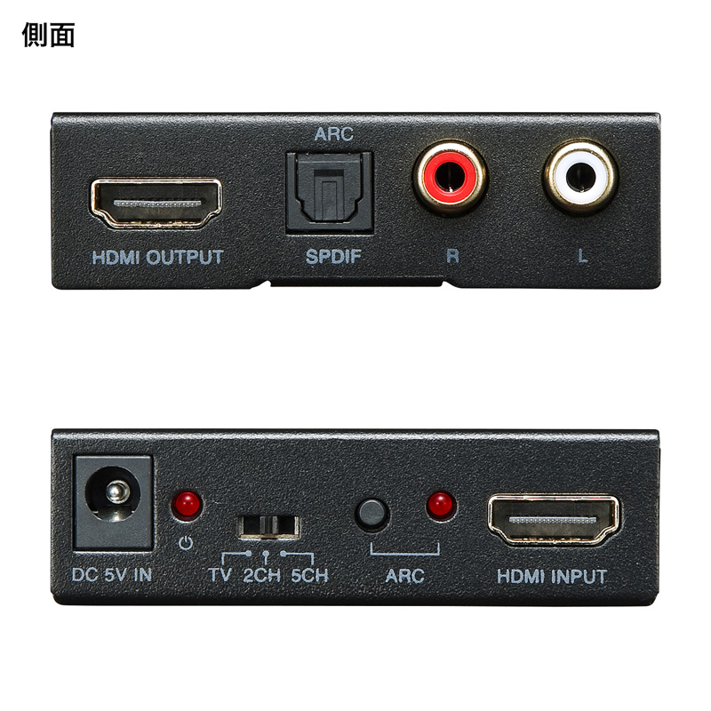 HDMI信号オーディオ分離器（光デジタル/アナログ対応） VGA-CVHD5 サンワサプライ | サンワダイレクト楽天市場店