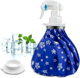 【クーポン最大1000円OFF】氷嚢 アイスバッグ スプレー付き 氷のう 氷のうゴルフ バスケ スポーツ用 冷温両用 繰り返し利用 家庭常備品 アイシングバッグ 大口径 水漏れ防止