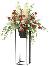 【マラソン中P3倍！4日20時から】光触媒 光の楽園 ローズリリースタンド1．02052A350-78人工植物 造花 フェイクフラワー おしゃれ インテリア フロアタイプ 屋内対応型約 幅75×奥行52×高さ100cm