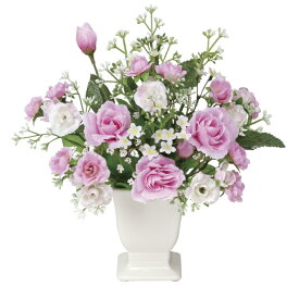 【マラソン中P3倍！4日20時から】光触媒 光の楽園 リトルローラ338K38人工植物 造花 フェイクフラワー おしゃれ インテリア ミニタイプ 屋内対応型約 幅23×奥行17×高さ23cm