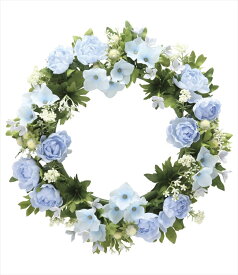 【マラソン中P3倍！4日20時から】光触媒 光の楽園 ローズリースBL767K35人工植物 造花 フェイクフラワー おしゃれ インテリア 壁掛けタイプ 屋内対応型約 直径28cm×奥行7cm