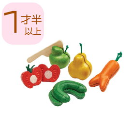 【マラソン中P3倍！4日20時から】ワンキーフルーツ＆ベジタブル PLANTOYS 3495 プラントイ 1歳半4.5 x 3.0 x 10.6cm 木のおもちゃ