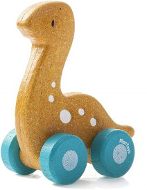 【マラソン中P3倍！4日20時から】PLANTOYS 5689 ディプロ恐竜カーデザインと品質に優れた 環境に優しい 木のおもちゃ赤ちゃんの手にぴったり！恐竜のベビーカーです。商品サイズ:5.4x9.2x10.9cm対象性別 :男女共用対象年齢 :1歳から