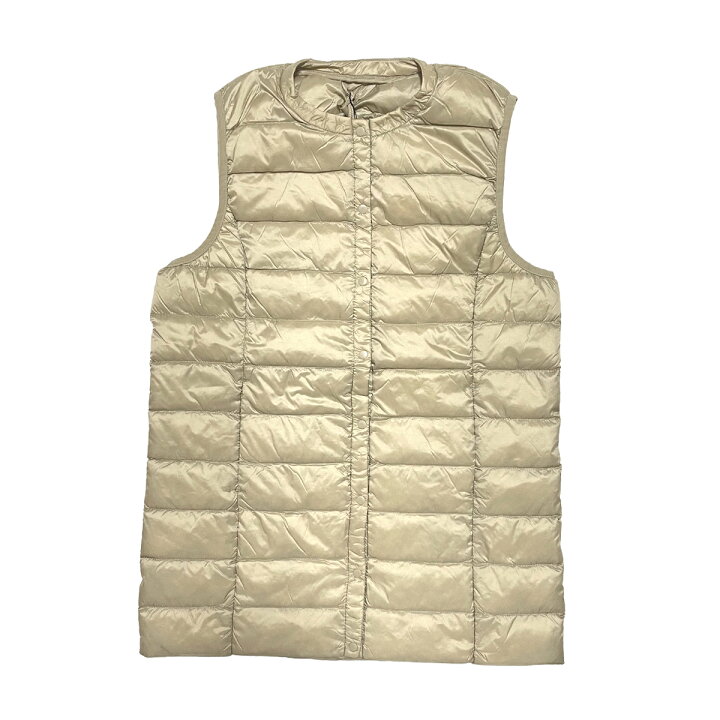 楽天市場 ダウンベスト レディース ゴルフ ロング コンパクト ダウン80 フェザー 軽量 ライトダウン 秋冬 ポケッタブル インナーダウン シャンパン ブラック モカ ベージュ カーキ ワイン パープル ブルー S M L Ll 3l ギフト Beltaattrice Sj Online Store