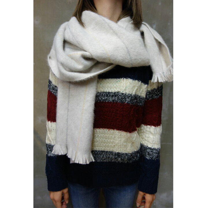楽天市場】【SALE】マフラー ストール ブルーフォックス 100% カシミヤ  