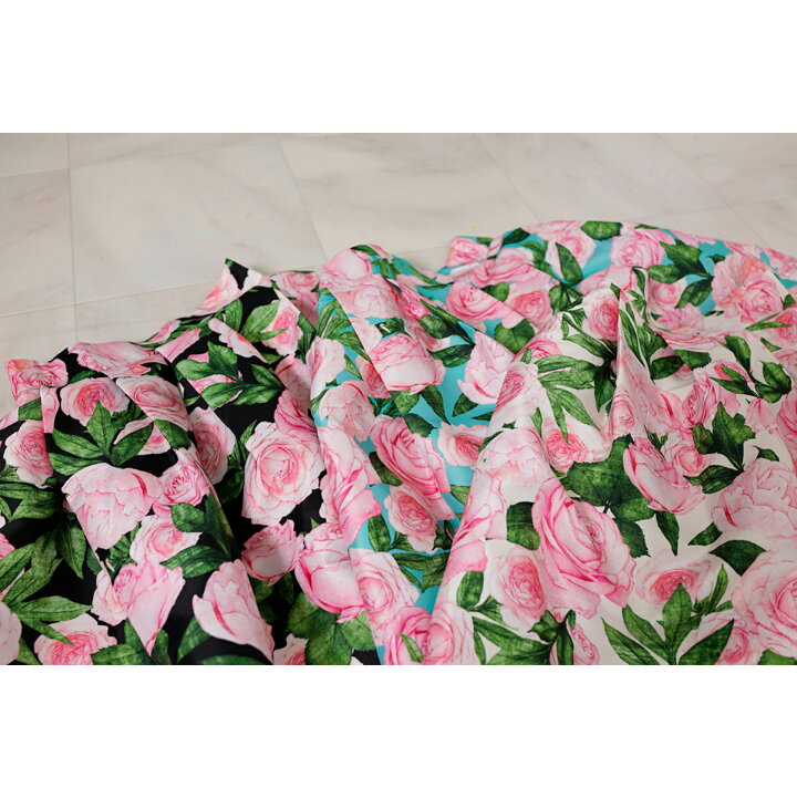 楽天市場 クーポンご利用で5 495円 スカート 花柄 かわいい フレア バラ 薔薇 ボタニカル柄 Aライン ボリューム きれいめ 上品 春 夏 秋 大人 リゾート ピンク ブラック ミント ウェストゴム ローズ お出かけ デート 女子会 フェミニン Ch Hdmn Sj Online Store