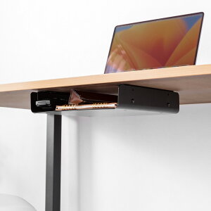 デスク下取り付け収納トレイ デスク下収納ラック B5 机 天板裏 棚