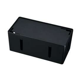 ケーブル 電源タップ 収納ボックス Mサイズ ブラック
