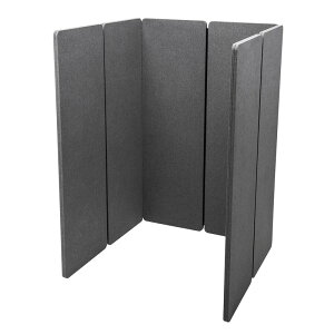 パーティション 個人ブース 高さ160cm ファスナー連結 吸音効果 グレー