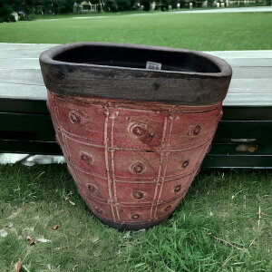 植木鉢 M ue075ap-18-m 大き目 観葉植物 鉢カバー かわいい 鉢 プランター インテリア ガーデニング カラフル ポップ