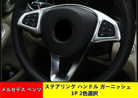 ステアリング ホイール フレーム カバー トリム ステッカーメルセデス・ベンツ GLA CLA Aクラス 用 ステアリングホイールトリムフレーム ステアリング ハンドル ガーニッシュ パーツ 1P 2色可選 04037