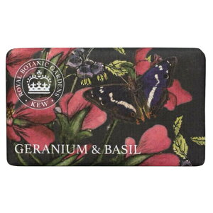 The English Soap Company U CObV\[vJpj[ KEW GARDEN L[EK[f Luxury Shea Soaps VA\[v GERANIUM & BASIL [jEoW CMX A