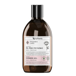 VisPlantis ���B�X�v�����e�B�X PHARMA CARE �t�@�[�}�P�A SHOWER GEL �V�����[�W�F�� ROSE+PROTEINS ���[�Y+�v���e�C��