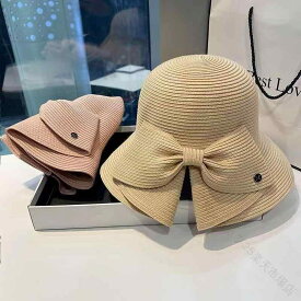 麦わら帽子 レディース つば広 UVカット 日よけ 通気性 折りたたみ リボン 上品 おしゃれ 春夏 アウトドア レジャー ペーパーストロー 麦わら帽子 麦わらハット ストローハット サマーハ