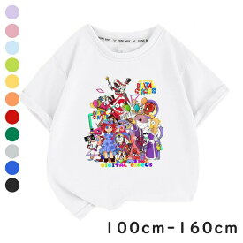 digital circus プロジェクトプレイタイム ハギーワギー ポピープレイタイム スクイーズ ボクシーブー 半袖 Tシャツ グッズ 綿 薄手 夏 子供服 プレゼント アメージングデジタルサーカスTシャツ 夏服 丸首トップス 部屋着 日常着 男の子女の子