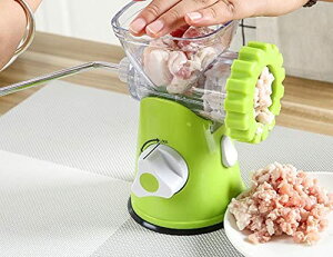 家庭でひき肉が作れる 回転式みじん切り みじん切り器 野 肉挽き機 味噌 金属 ハンドメイドミンサ,手動式人気ひき肉機 ミンサー