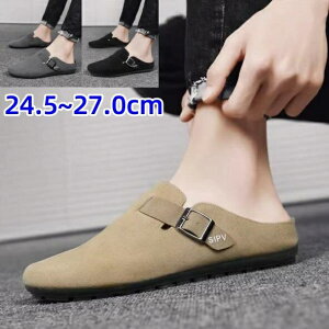 スリッパ フラットシューズ ローカット サ メンズ スリッポン かかとなしサンダル サボサンダル ウォキングシューズ バブーシュ