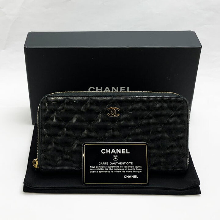 楽天市場】シャネル CH ANEL ジッピー長財布 マトラッセ メタリック 