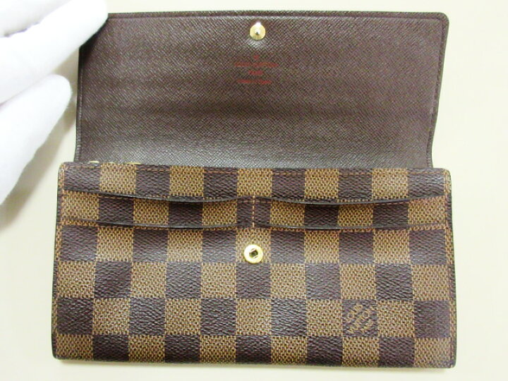 楽天市場】ルイヴィトン LOUISVUITTON ダミエ ポルトフォイユ・サラ 長  