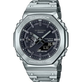【G-SHOCK】カシオ フルメタル シルバー アナデジ モバイルリンク 腕時計 メンズ タフソーラー GM-B2100D-1AJF【新品】