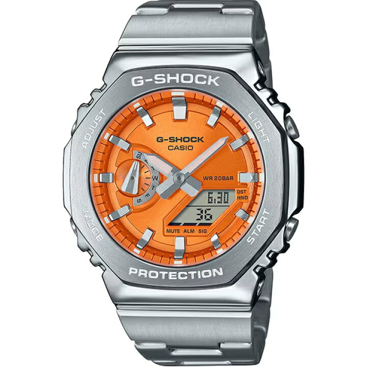 楽天市場】G-SHOCK カシオ 腕時計 メンズ 2100シリーズ オレンジ系 