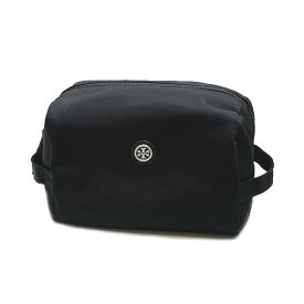 トリーバーチ (TORY BURCH)レディース ポーチ コスメケース VIRGINIA LARGE COSMETIC CASE ブラック 84999 001【新品】