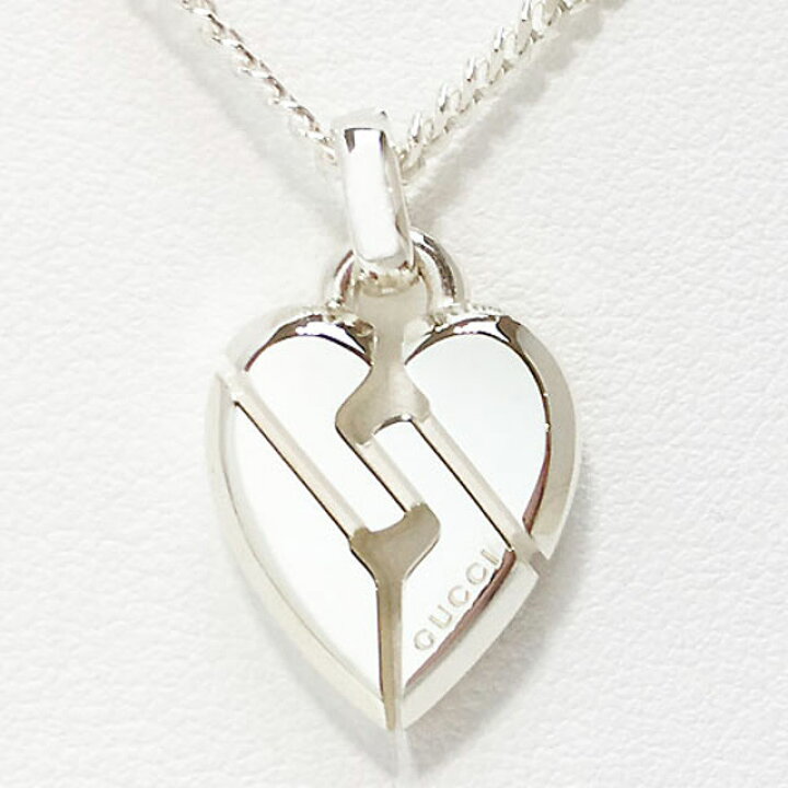 楽天市場】グッチ GUCCI ネックレス ノット ハート ペンダント  