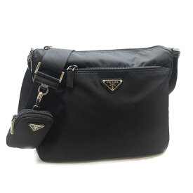 【新品】プラダ PRADA レディース VELA ショルダーバッグ ナイロン ポーチ付き 1BC421 RV44 F0002 ブラック