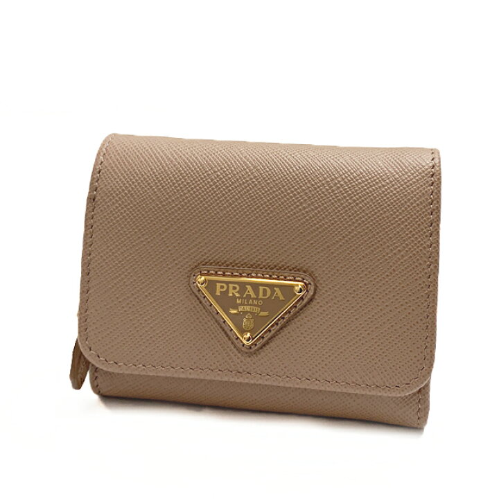 楽天市場】プラダ PRADA ミニ財布 コンパクト財布 三つ折り財布 1MH044  