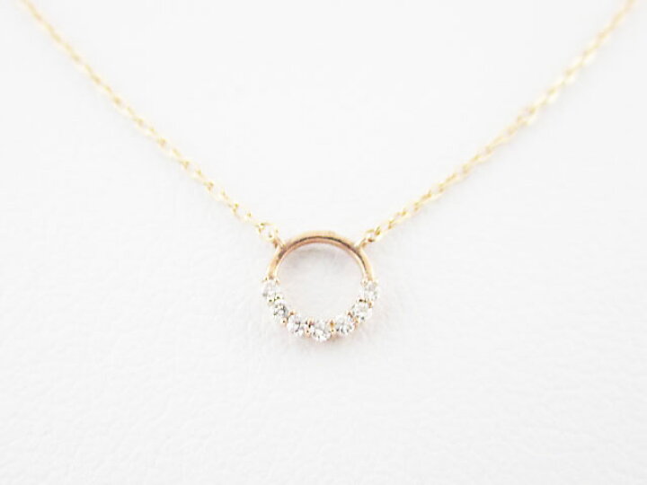 楽天市場】タイムレスワンズ K10PG ダイヤネックレス 0.01ct 