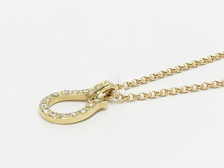 楽天市場】K18 馬蹄 ペンダントトップ ダイヤ0.3ct 27102【新品 