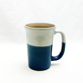 【美濃焼】LAYER BEER MUG　レイヤー ビア マグ　ANGLE アングル　SKY　日本製 ビール ジョッキ 容量500ml 陶器 【新品】