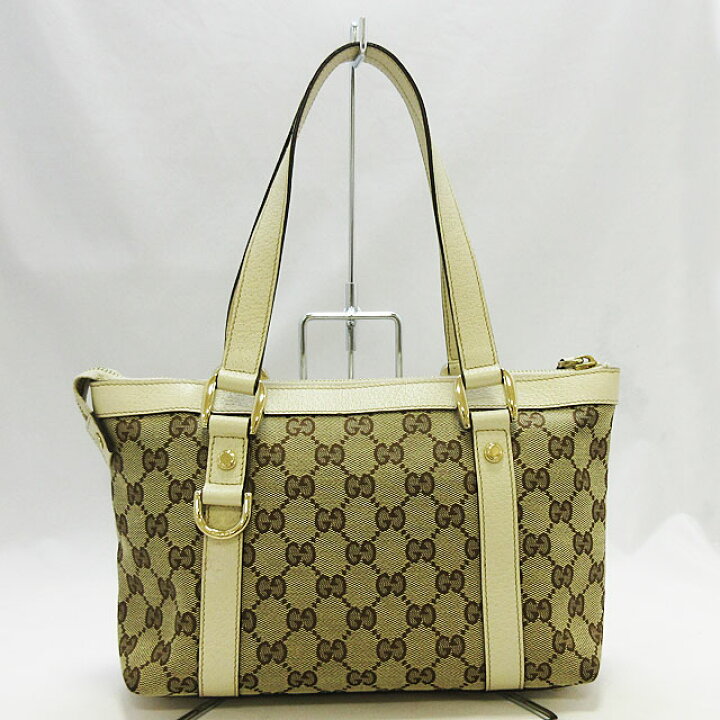 楽天市場】グッチ GUCCI ハンドバッグ トート GGキャンバス ベージュ  