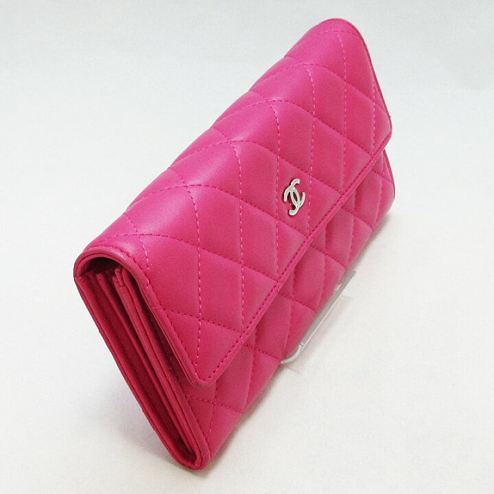 楽天市場】シャネル CHANEL マトラッセ ピンク 長財布 ☆ A50096【中古 