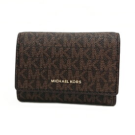 【新品】マイケルコース MICHAEL KORS 財布 三つ折り財布 32S5GYTP1B BRN/ACORN