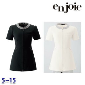 チュニックジャケット enjoieアンジョア 41695 事務服 5号から15号 SALEセール 22AW