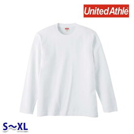 UnitedAthle ユナイテッドアスレ/5010-01/5.6オンス ロングスリーブ Tシャツ SからXL ホワイト SALEセール 23A