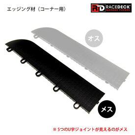 エッジング材・コーナー メス【RaceDeck(R) ガレージフロア専用】