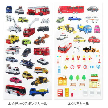楽天市場 シール トミカ メール便可 トミカ シールコレクション 夜の都会 シール コレクション 車 ミニカー バス トラック パトカー タカラトミー シール 乗り物 シール台紙 ステッカー グッズ おもちゃの三洋堂