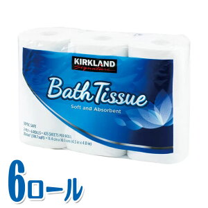 KIRKLAND Bath tissue �J�[�N�����h �o�X�e�B�b�V�� �g�C���b�g�y�[�p�[ �_�u�� 6���[��