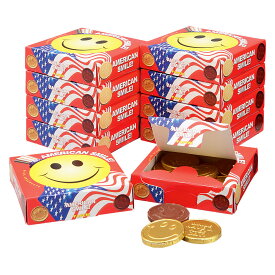 アメリカ 土産 アメリカン スマイルチョコレート 10箱セット 個包装【202033】【5400円以上で送料無料】