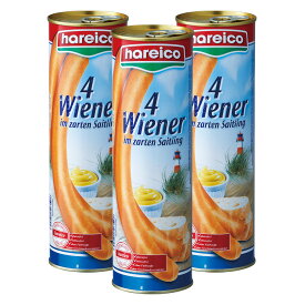 ドイツ 土産 ハライコ 缶入りロングソーセージ 3缶セット【201134】【5400円以上で送料無料】