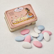 【5400円以上で送料無料】 フランス 土産 オンクルアンシ Oncle HANSI ドラジェ ピンク缶 お菓子缶 【261…