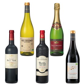 フランス 土産 フランス銘醸地 ワイン 5本セット【L41107】【L01154】【送料無料】